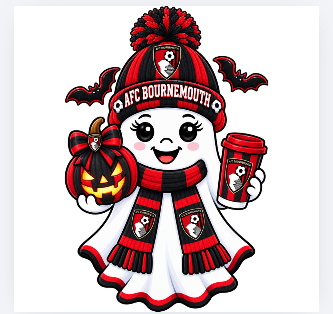 Football Halloween ghost decals - all teams (UVPOD)