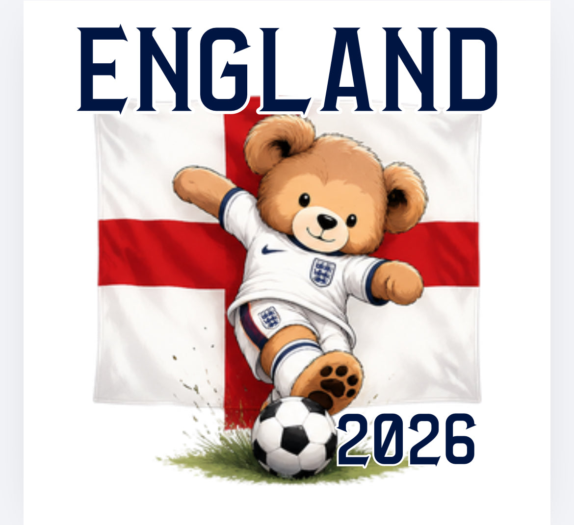 England football bear DTF (POD) exclusive