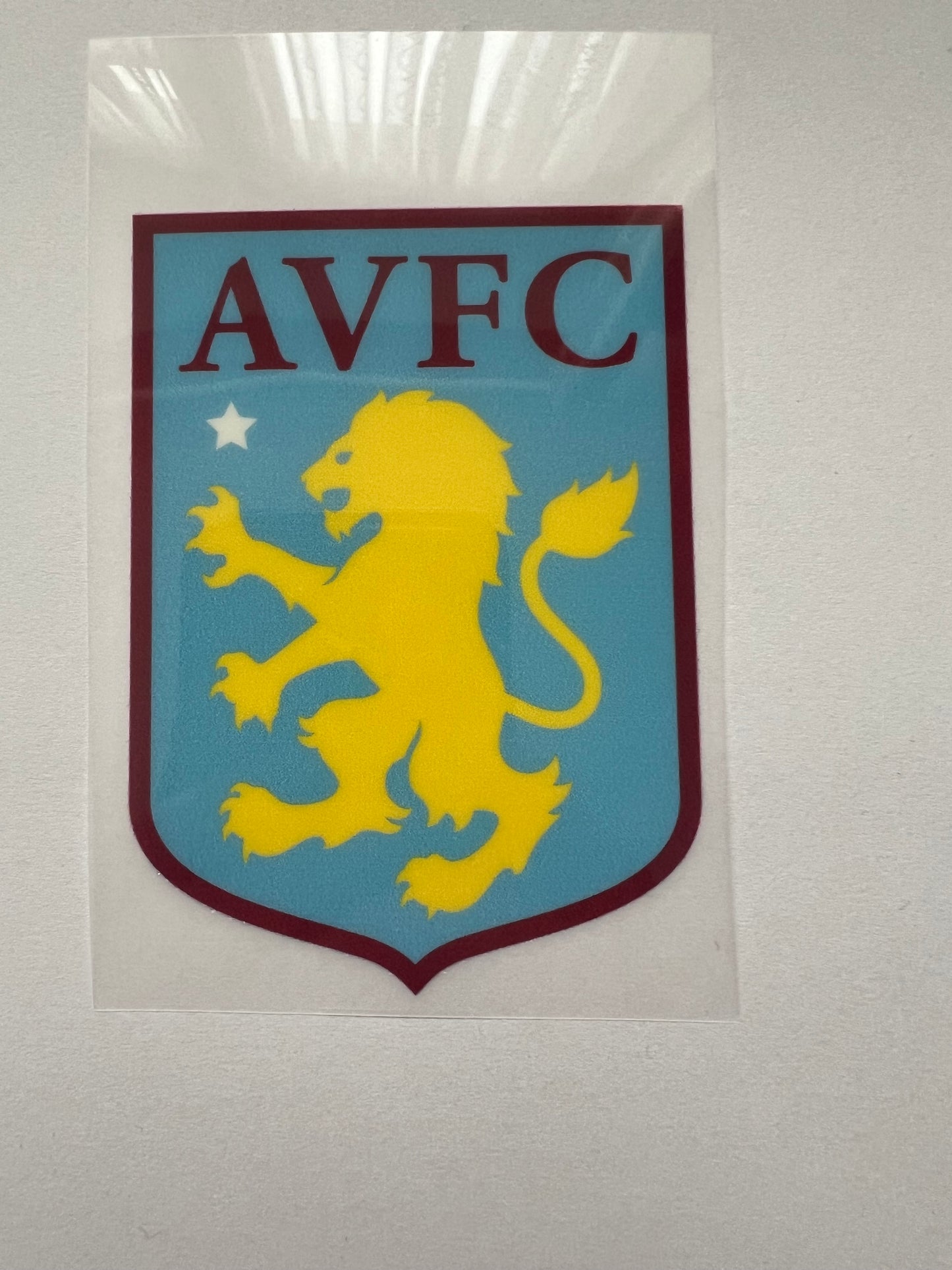 Aston Villa football club badge DTF transfer (POD)