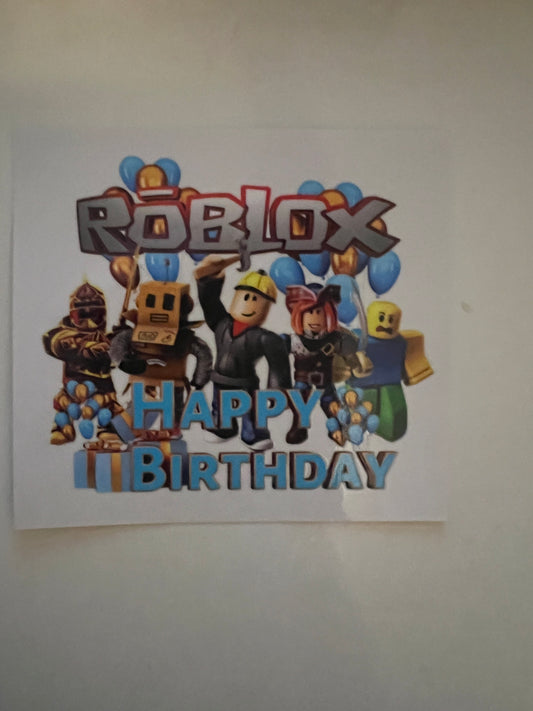 Roblox happy birthday decal