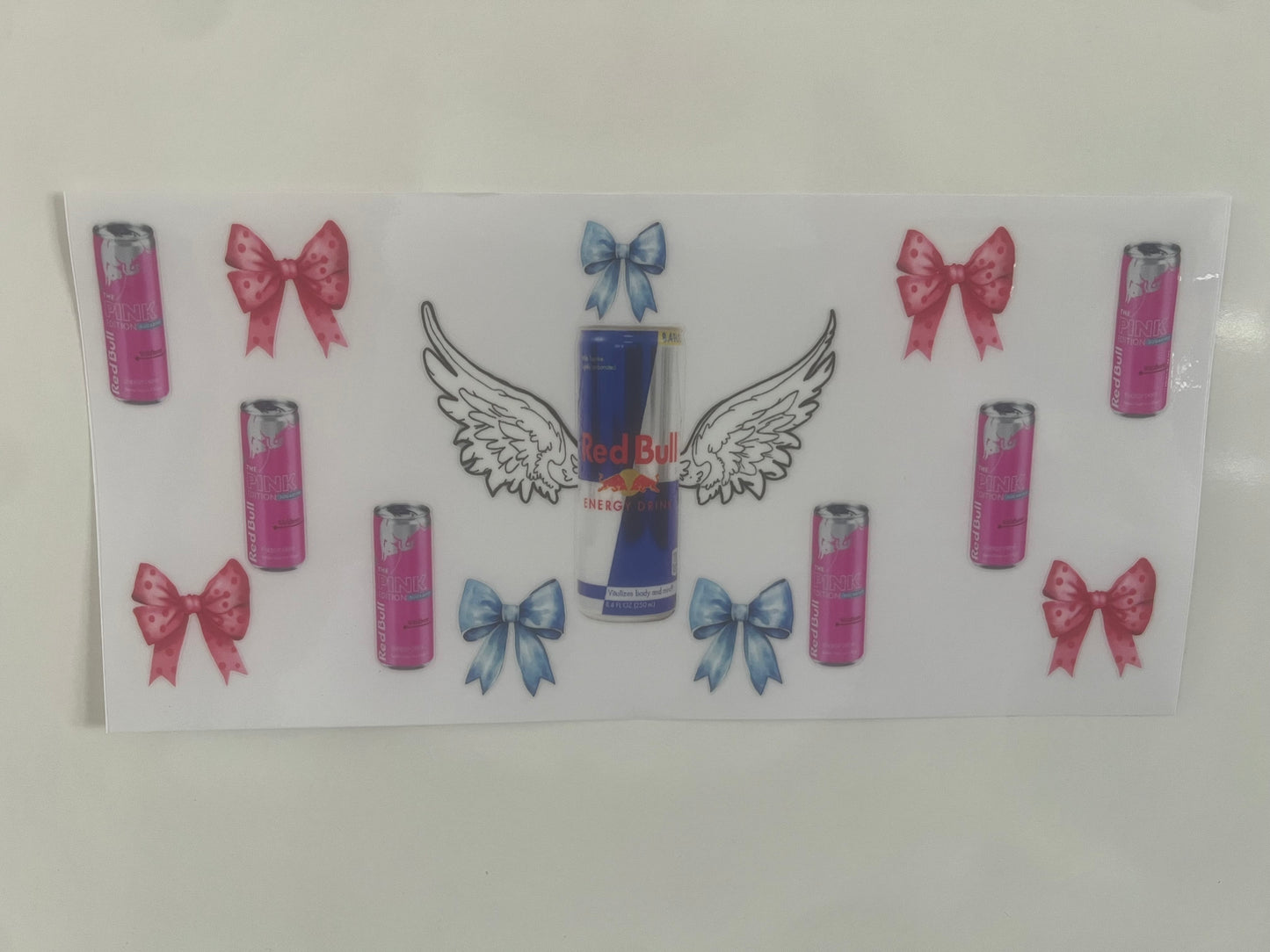 Red bull blue and pink wings wrap exclusive