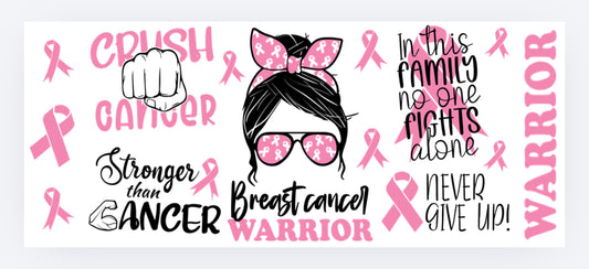 Breast cancer warrior wrap exclusive (UVPOD)