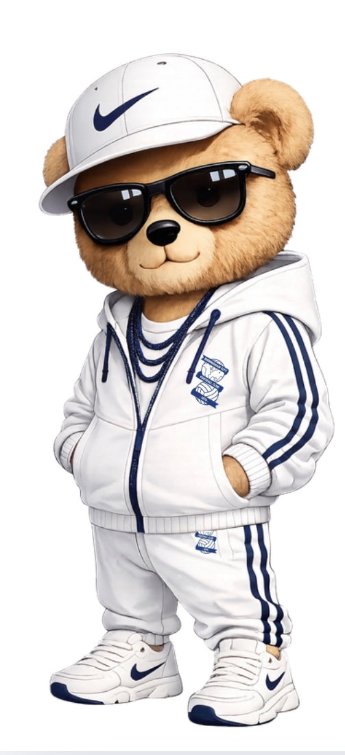 Trendy football bear -birmingham city  DTF (POD) exclusive