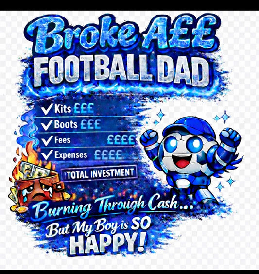 Broke ass football DTF (POD) exclusive