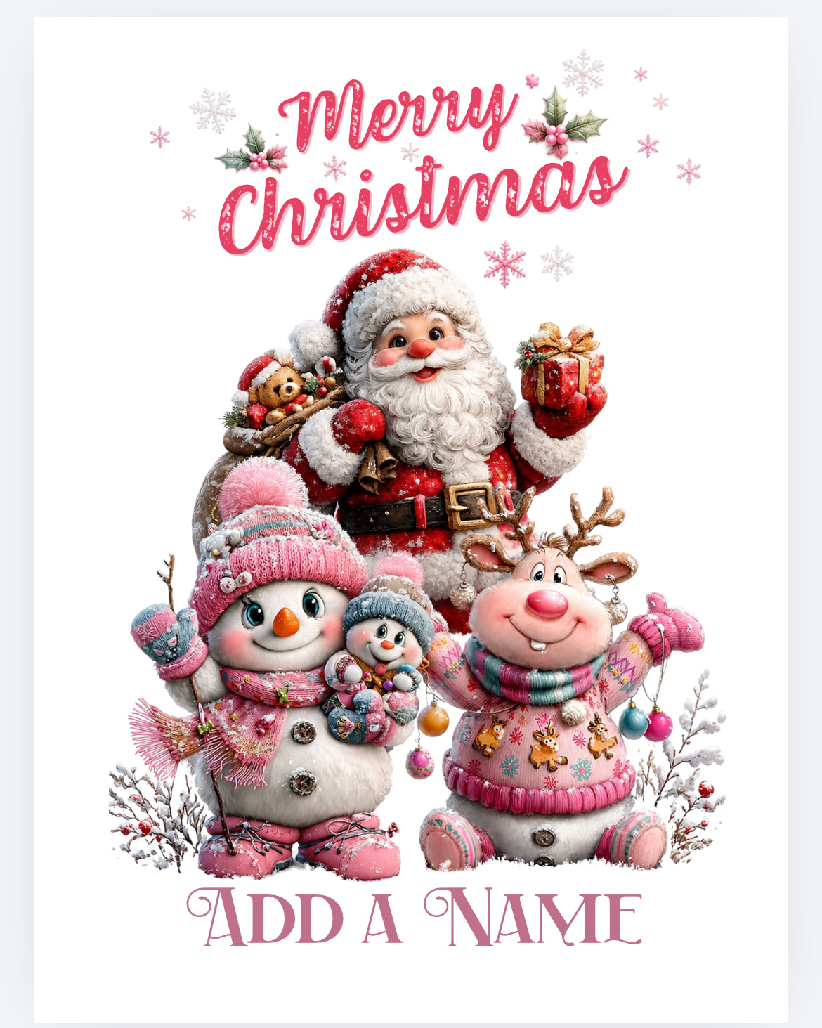Christmas sack DTF (POD) exclusive matching products available