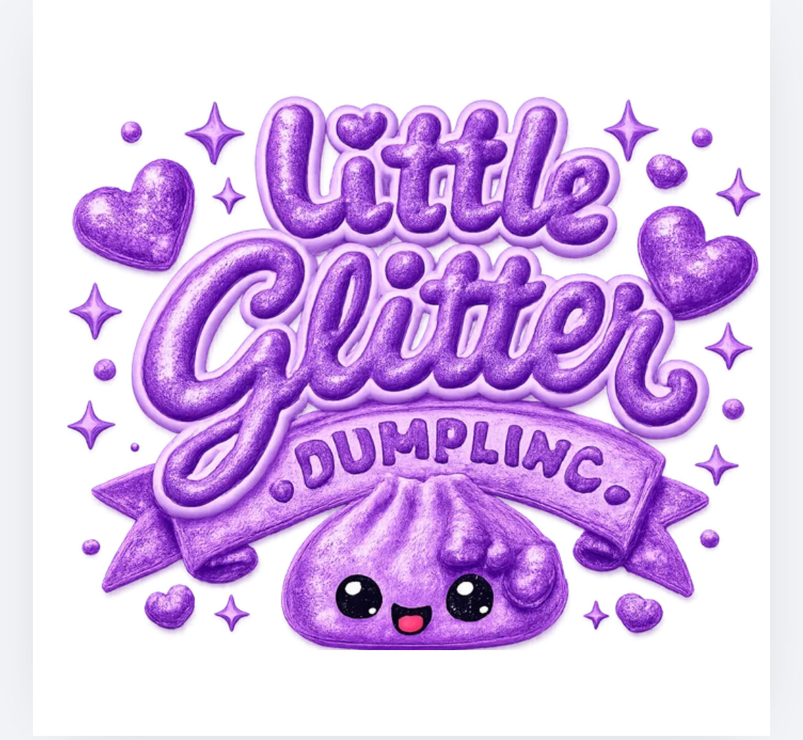 Little glitter dumpling DTF (POD) exclusive