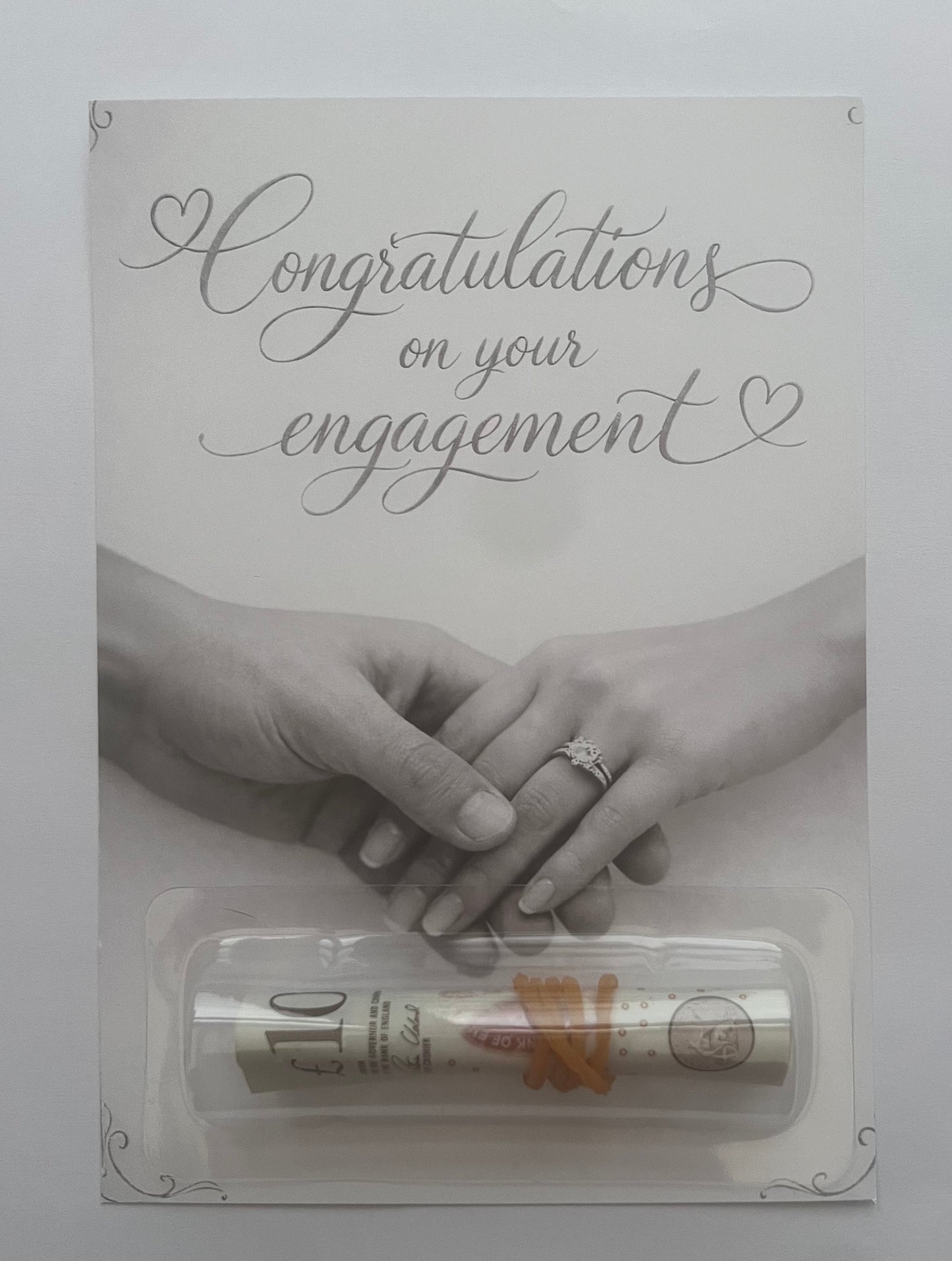 Congratulations on your engagement money card (money not included)