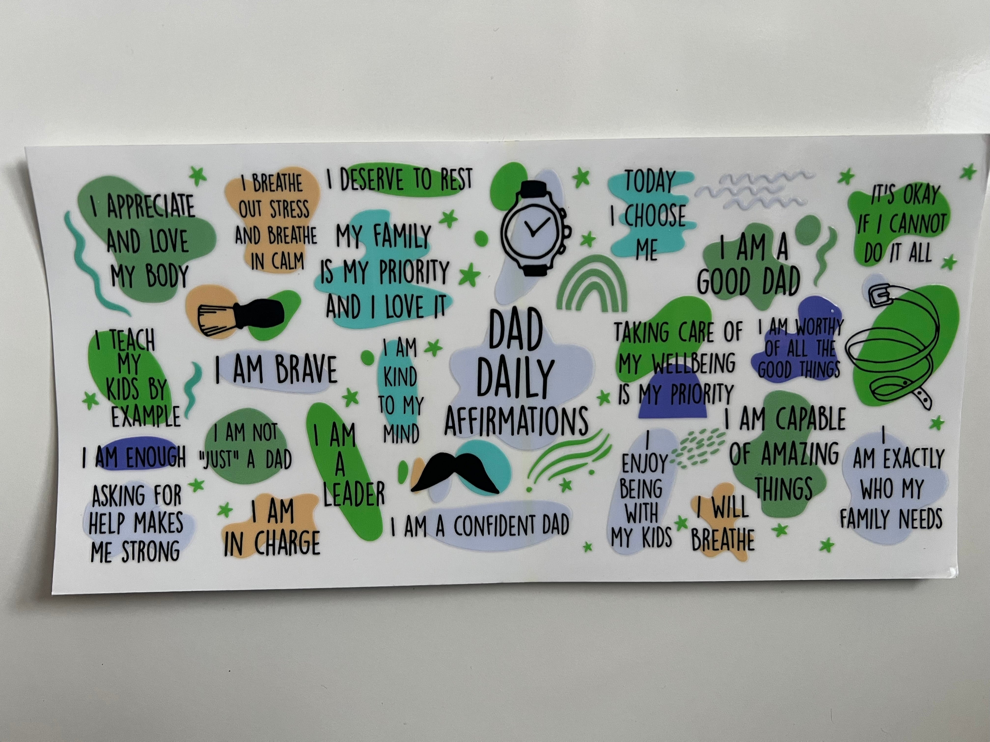 Dad daily affirmations wrap – House of Wraps