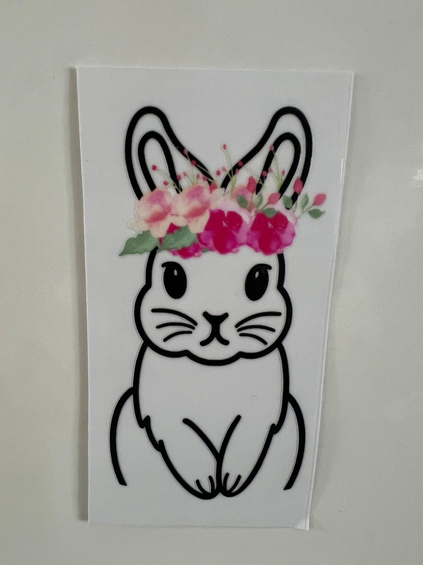 Easter rabbit decal matching chocolate bar wrappers available