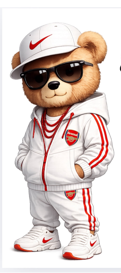 Trendy football bear - arsenal DTF (POD) exclusive
