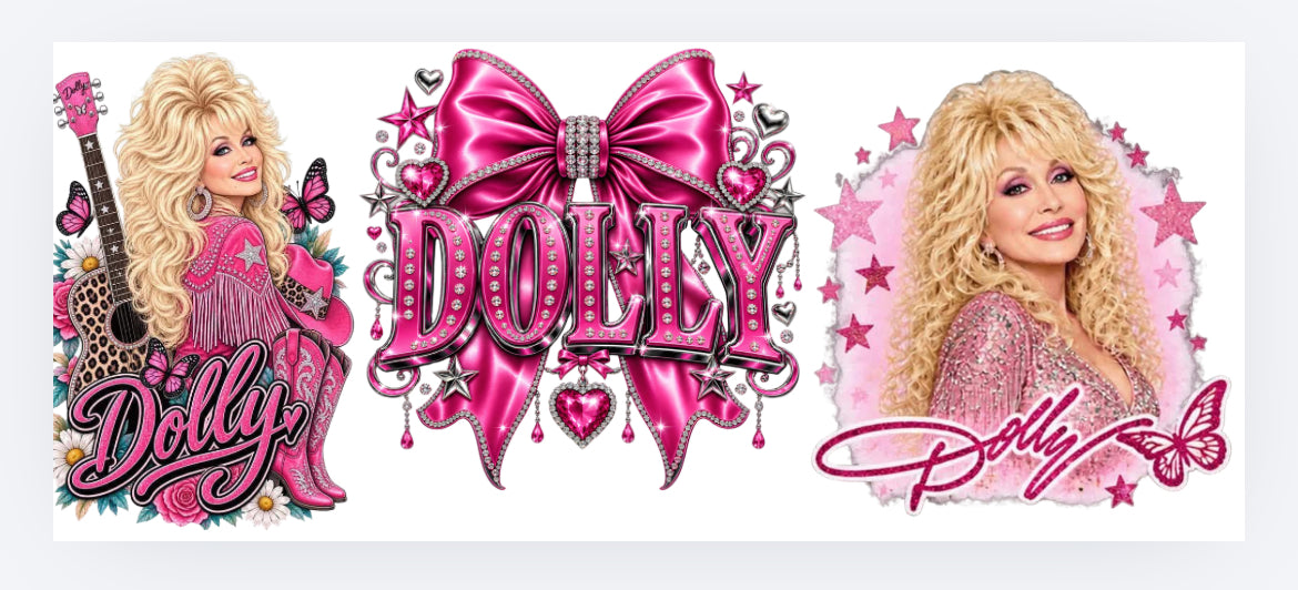 Dolly Parton pink bow wrap exclusive (UVPOD)
