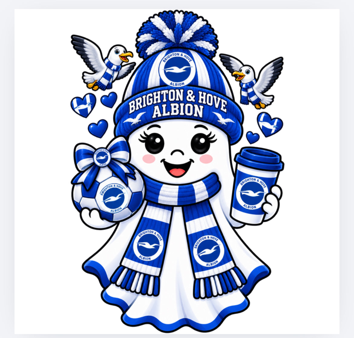 Football Halloween ghost decals - all teams (UVPOD)
