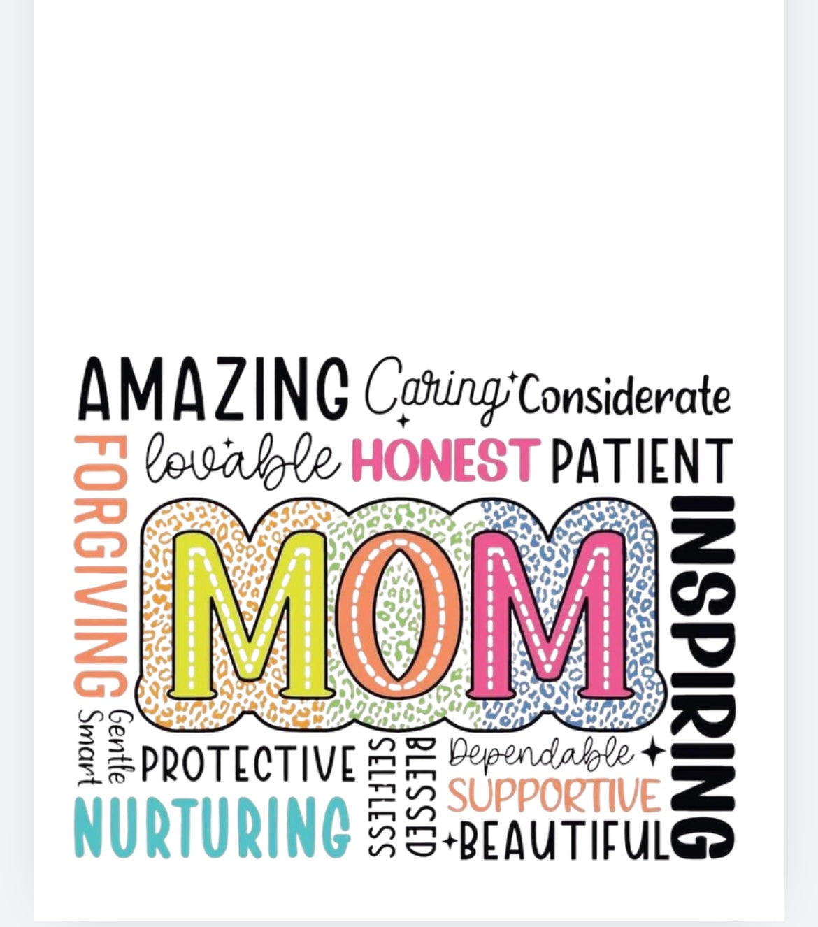 book vase mum / mom / mother  UVDTF (UVPOD)