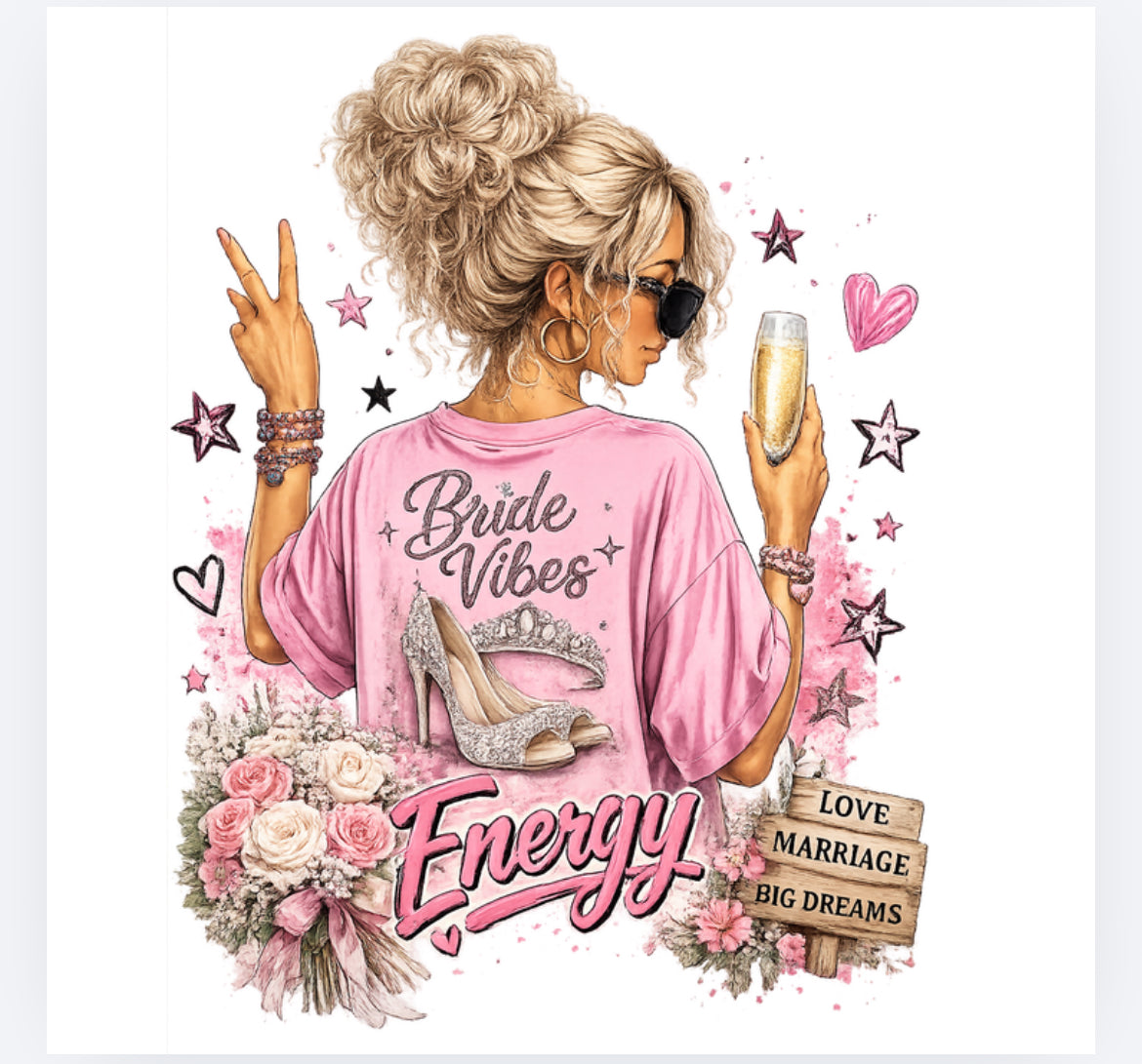 Bride vibes decal (UVPOD)