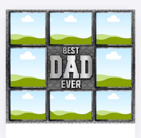 Best dad ever 8 image DTF - please read the description