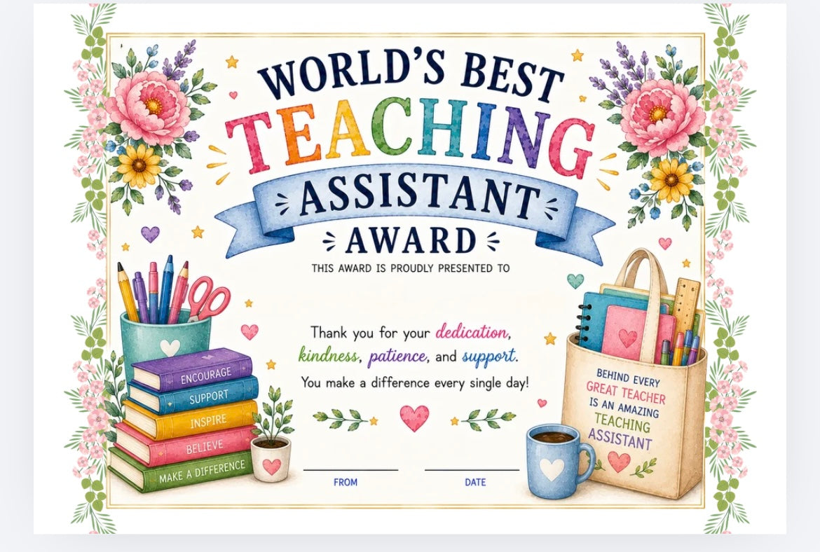 Teacher / Teaching assistant Certificates