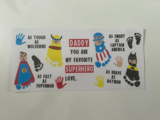 Super hero Dad wrap