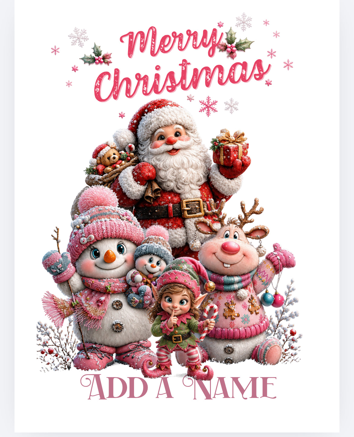 Christmas sack DTF (POD) exclusive matching products available