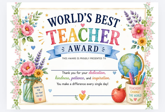 Teacher / Teaching assistant Certificates