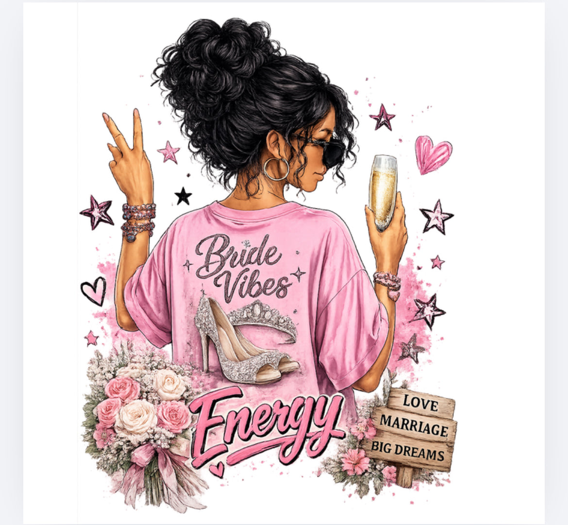 Bride vibes decal (UVPOD)