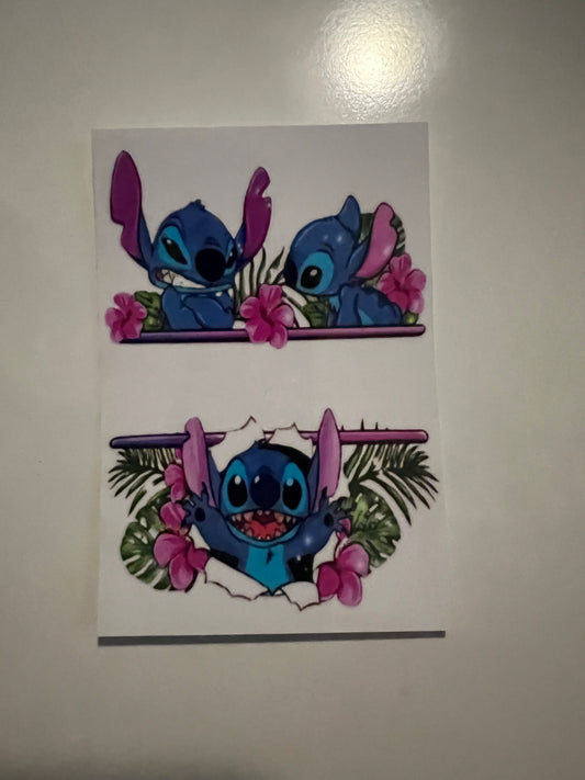 Stitch with name space decal exclusive