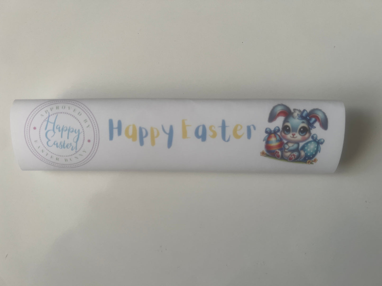 Little bars easter chocolate wrapper 2 colours on one sheet (chocolate not included)