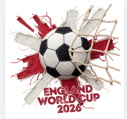 England Football World Cup 2026 felt style DTF (POD) exclusive