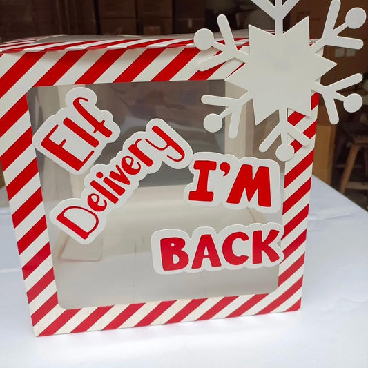 Elf arrival balloon box - elf not included cannot be sent by large letter postage