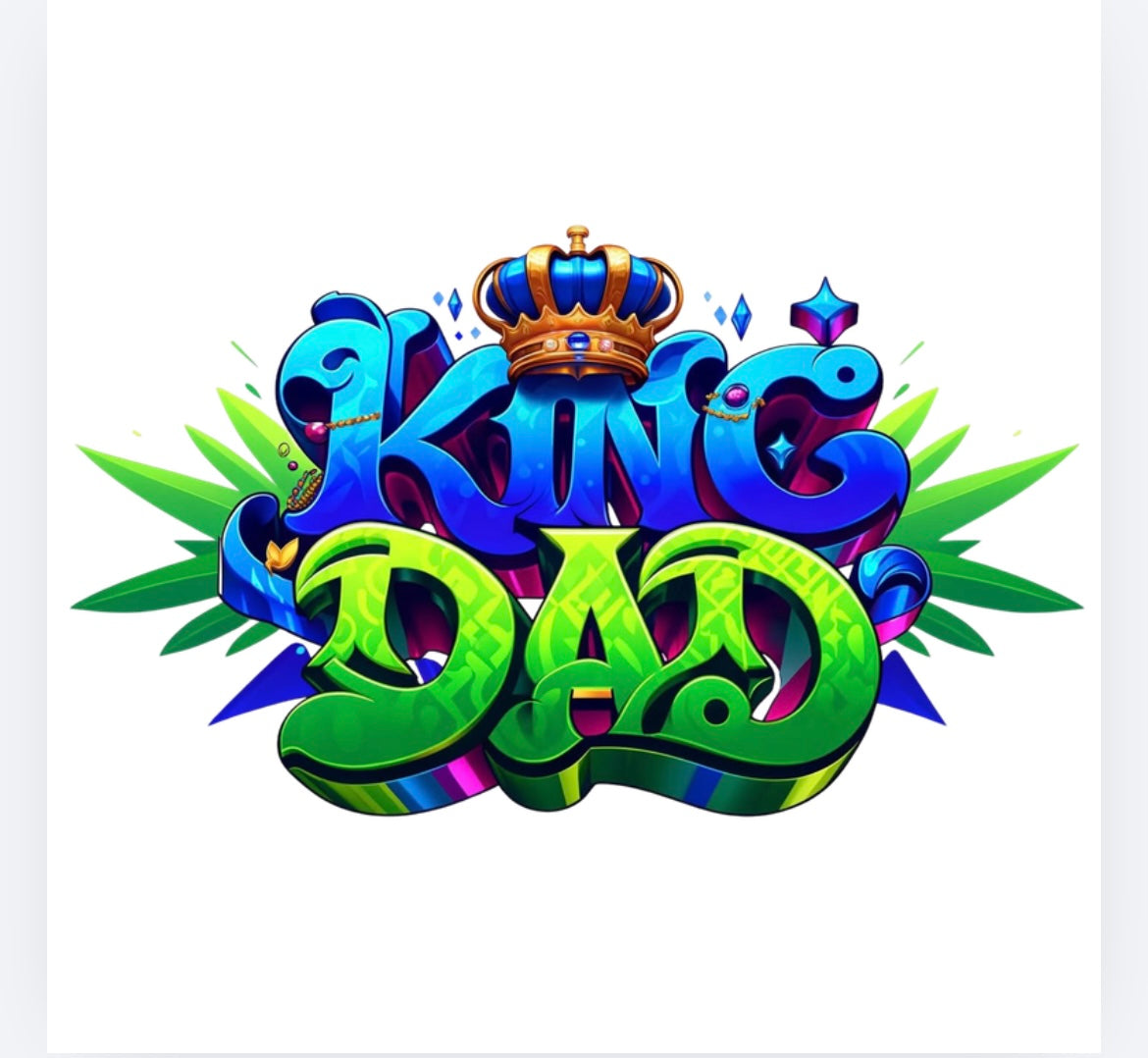King dad decal  UVDTF exclusive (UVPOD)