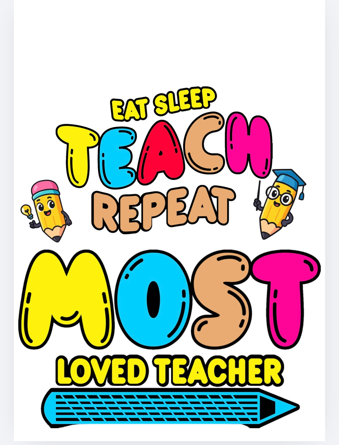 book vase Teacher UVDTF (UVPOD)
