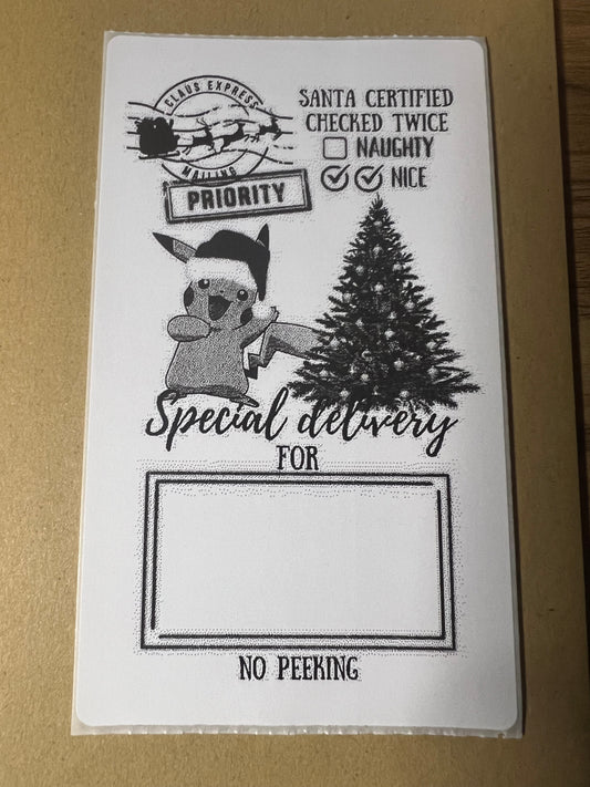 Pikachu  postage labels