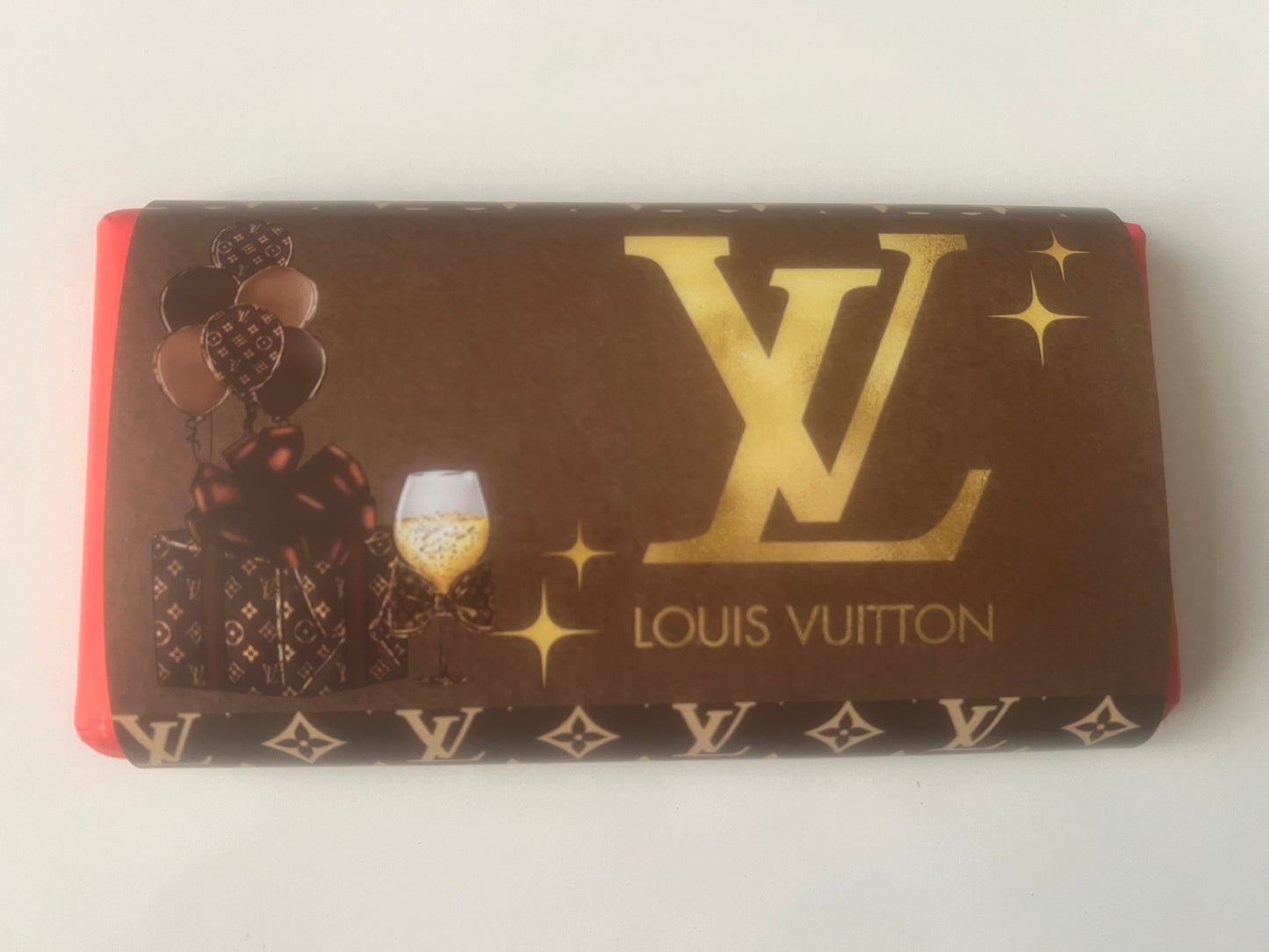 Designer inspired chocolate bar wrappers