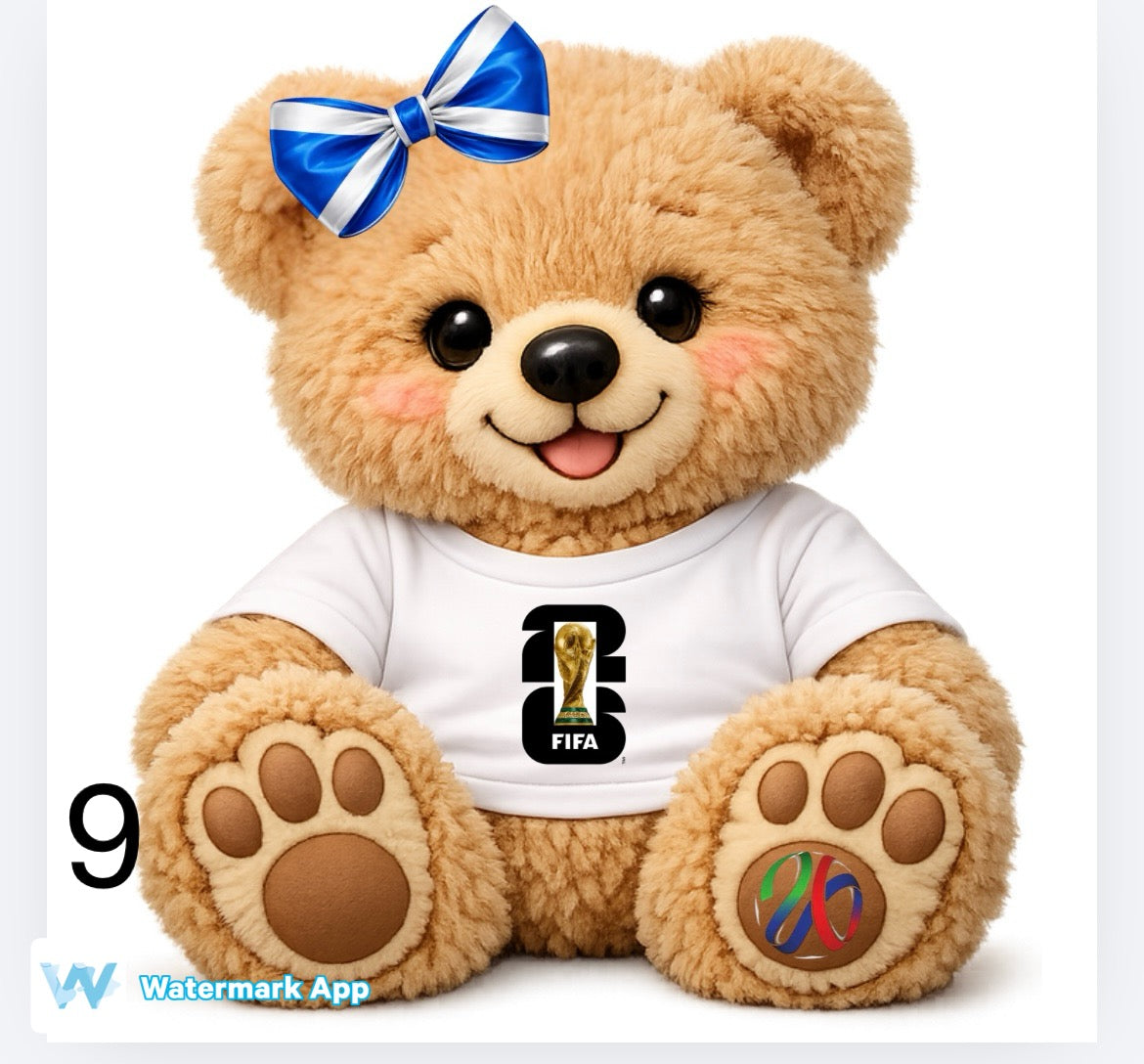 World Cup theme bears including England and Scotland   DTF (POD) exclusive