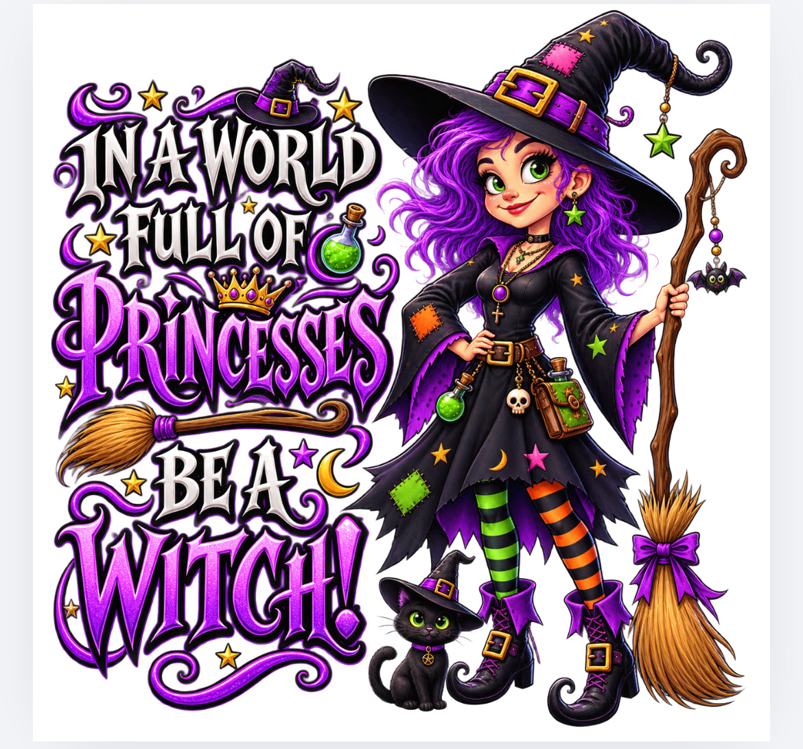 In a world full of……. Witch and wizard decals (UVPOD) Halloween