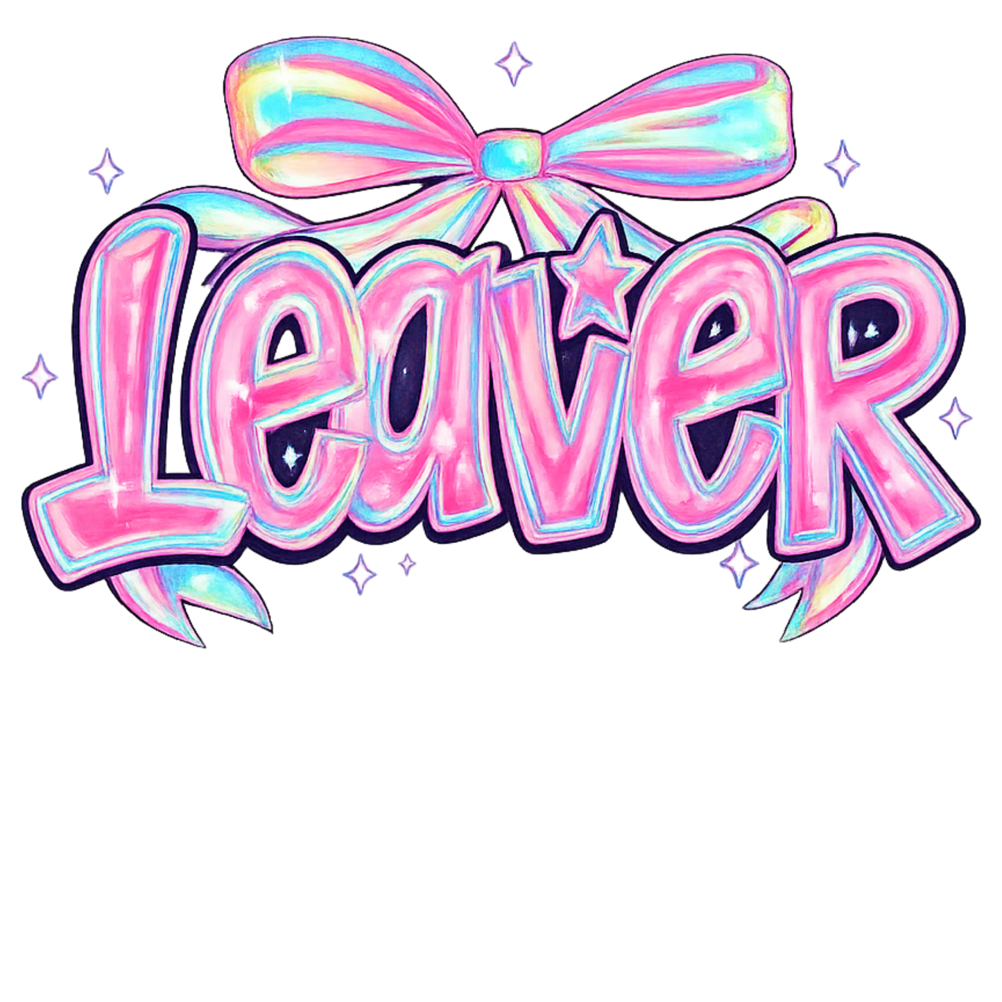 Leavers pink multi bow rDTF (POD) exclusive