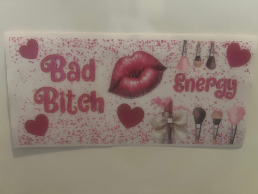 PLouise bad butch energy wrap (pink sparkle background) wrap