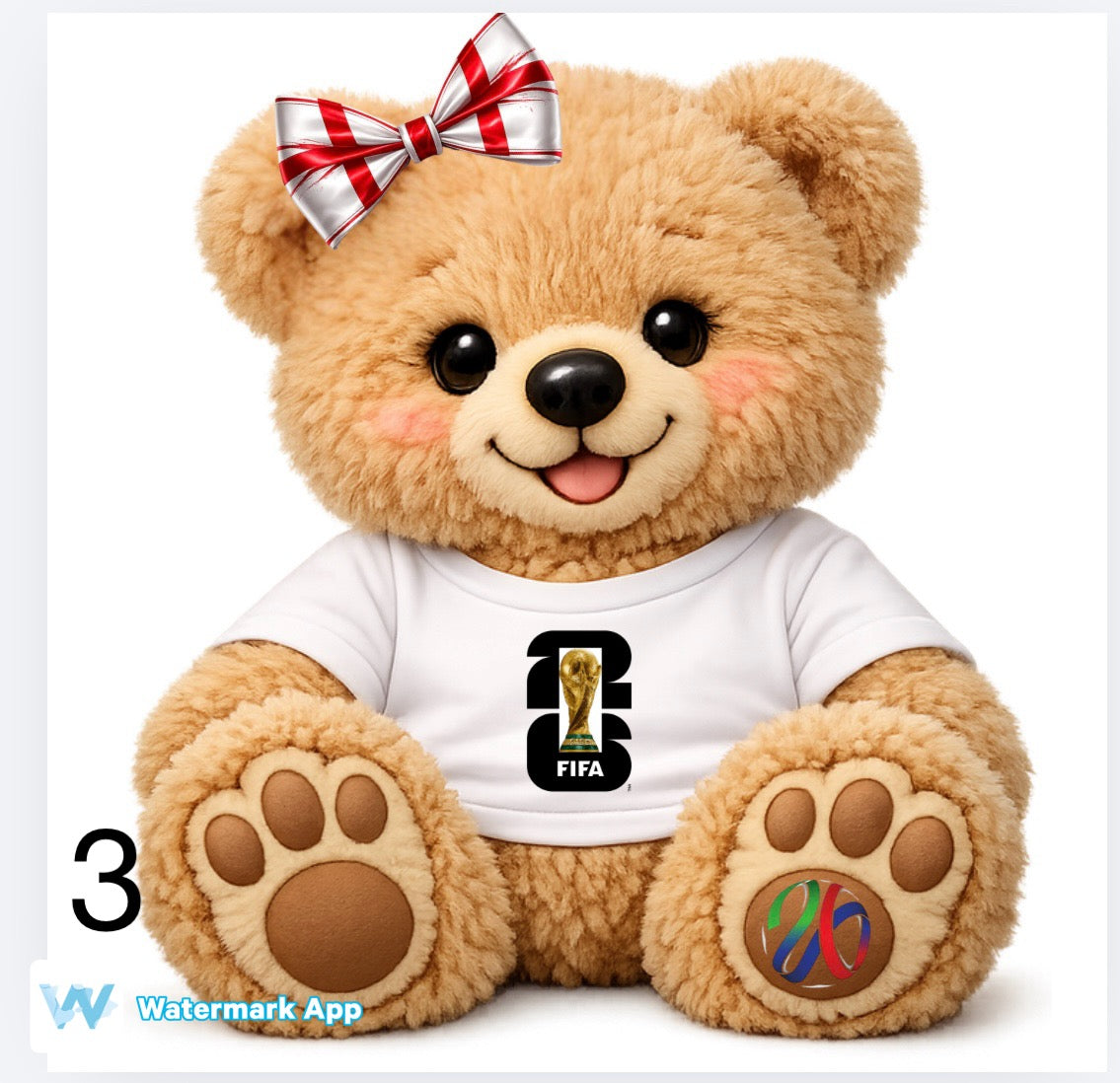 World Cup theme bears including England and Scotland   DTF (POD) exclusive