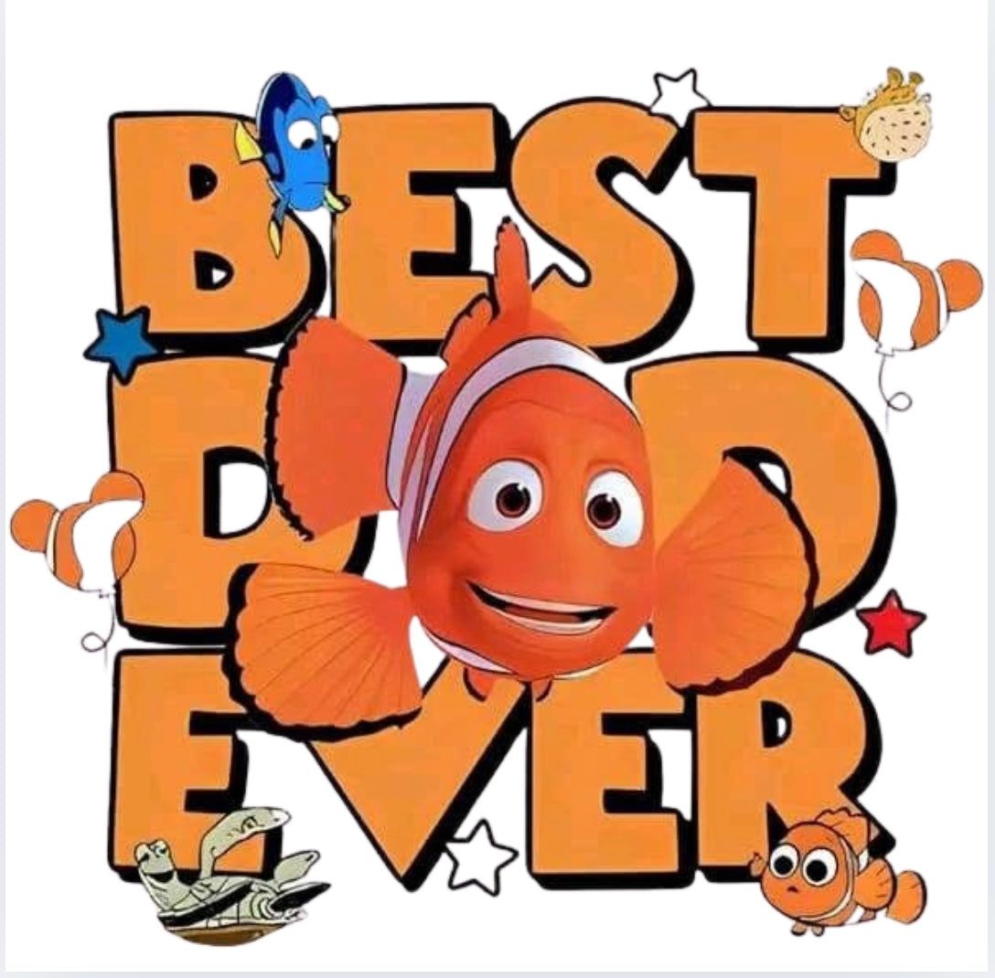 Best dad character DTF (POD)