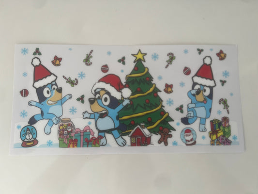 Christmas Bluey wrap