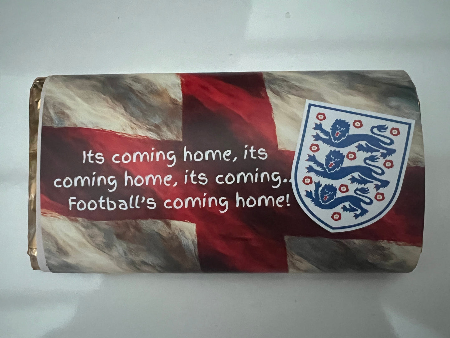 England flag football team World Cup 2026 chocolate wrapper (chocolate not included)