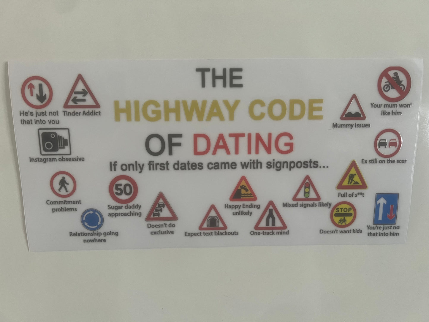 The Highway Code of dating wrap