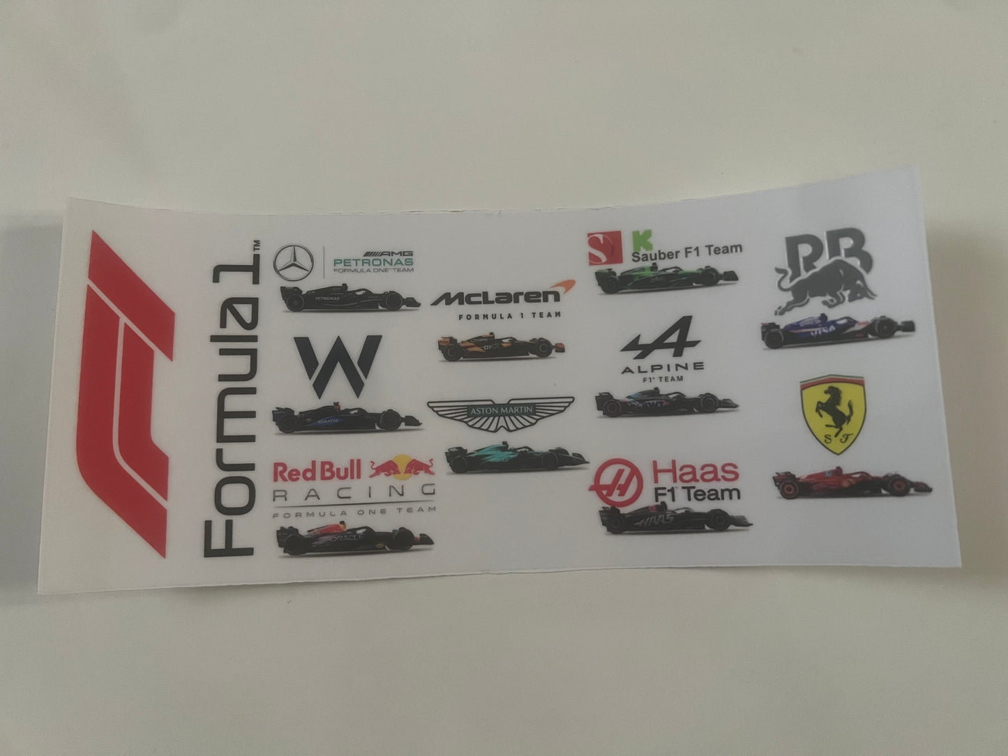 F1 teams wrap