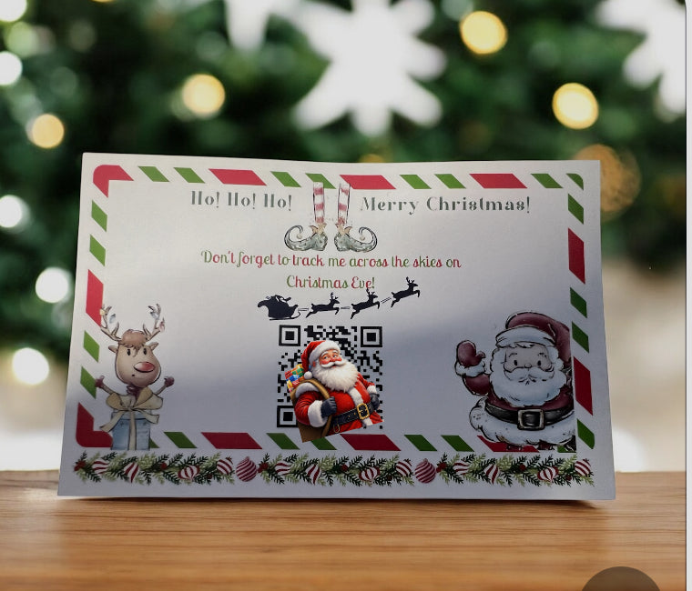 Santa tracker QR code card (norad) exclusive