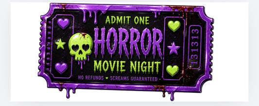 Halloween horror movie ticket wrap exclusive (UVPOD)