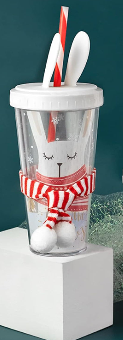 24oz Christmas rabbit cup - clearance-cannot be sent by large letter postage