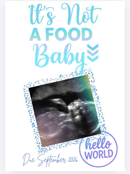 book vase it’s not a food baby customised UVDTF (UVPOD)