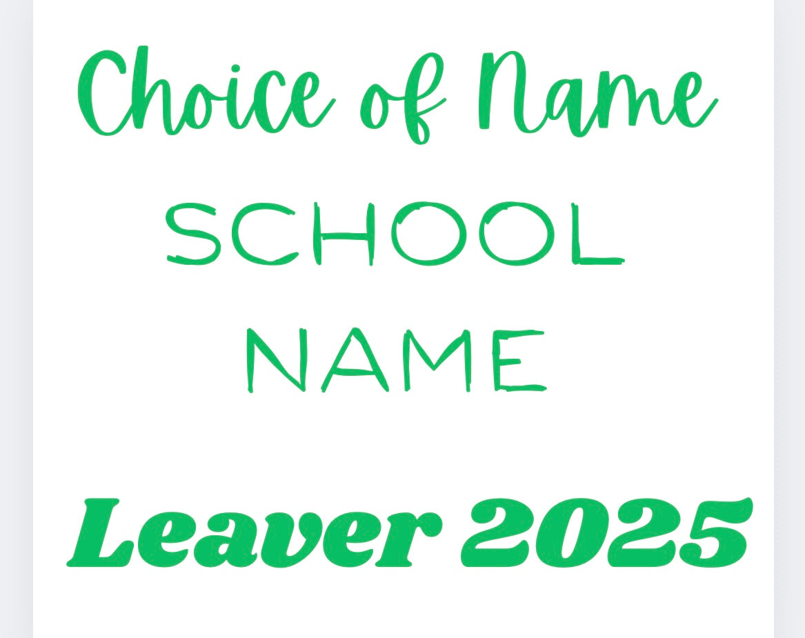 Leavers DTF transfer POD