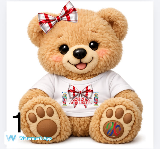 World Cup theme bears including England and Scotland   DTF (POD) exclusive