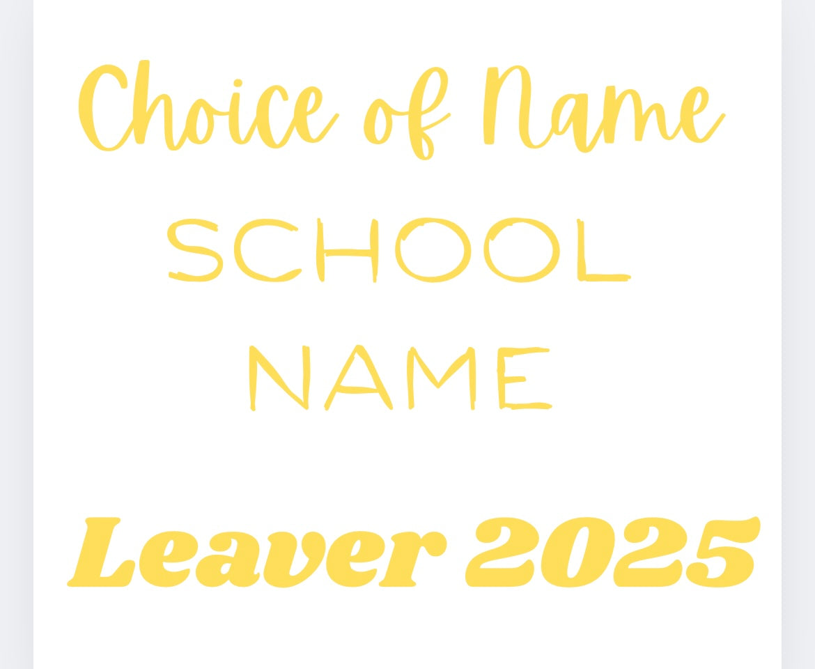 Leavers DTF transfer POD