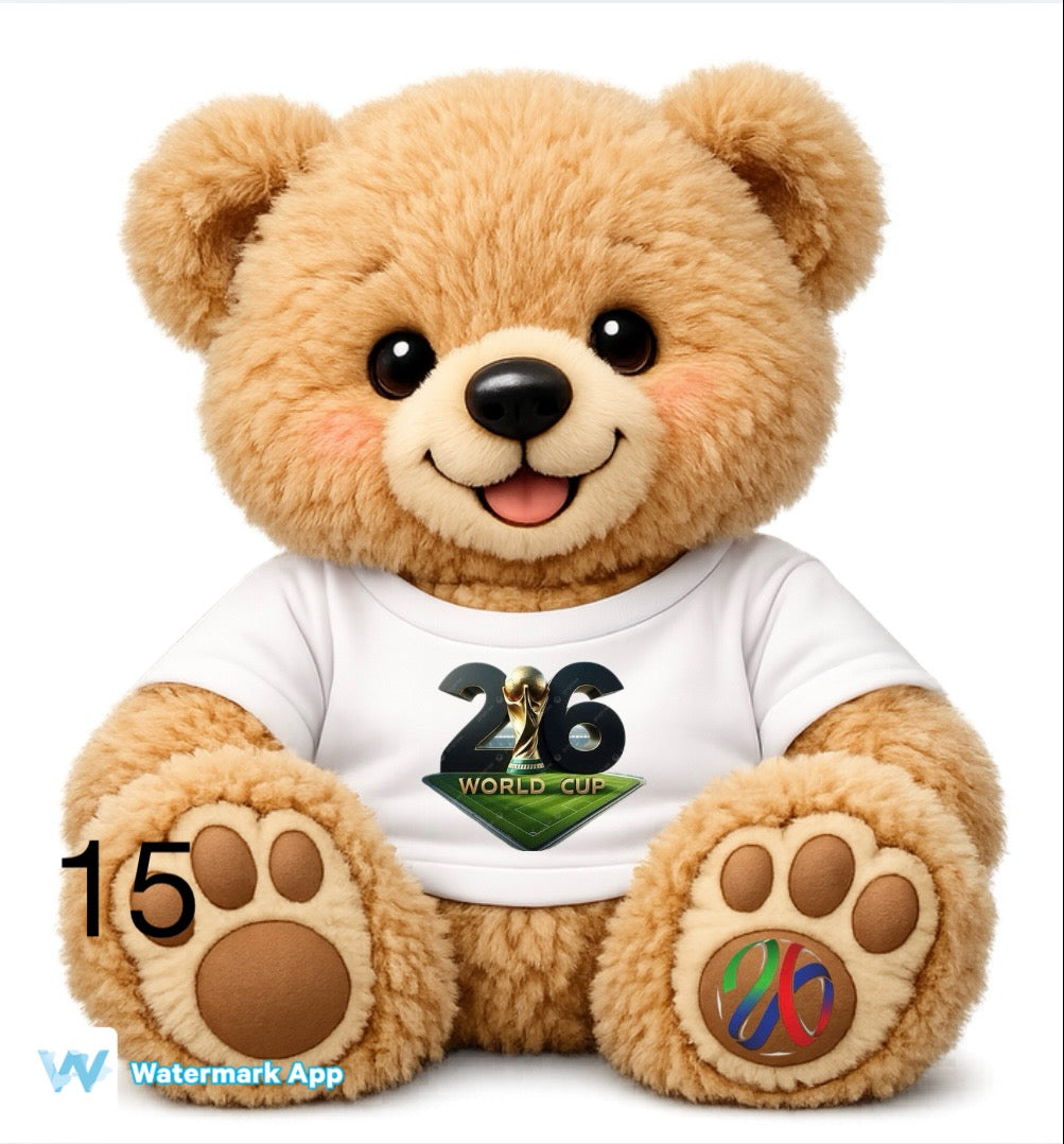 World Cup theme bears including England and Scotland   DTF (POD) exclusive